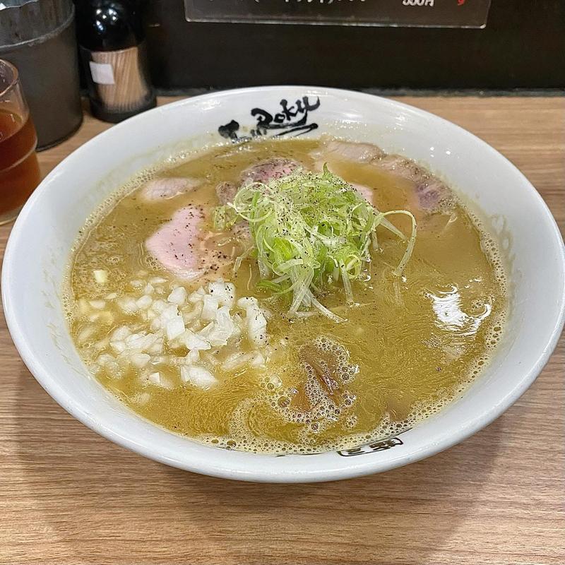 煮干し鶏白湯(麺屋丈六 キーノ和歌山店)