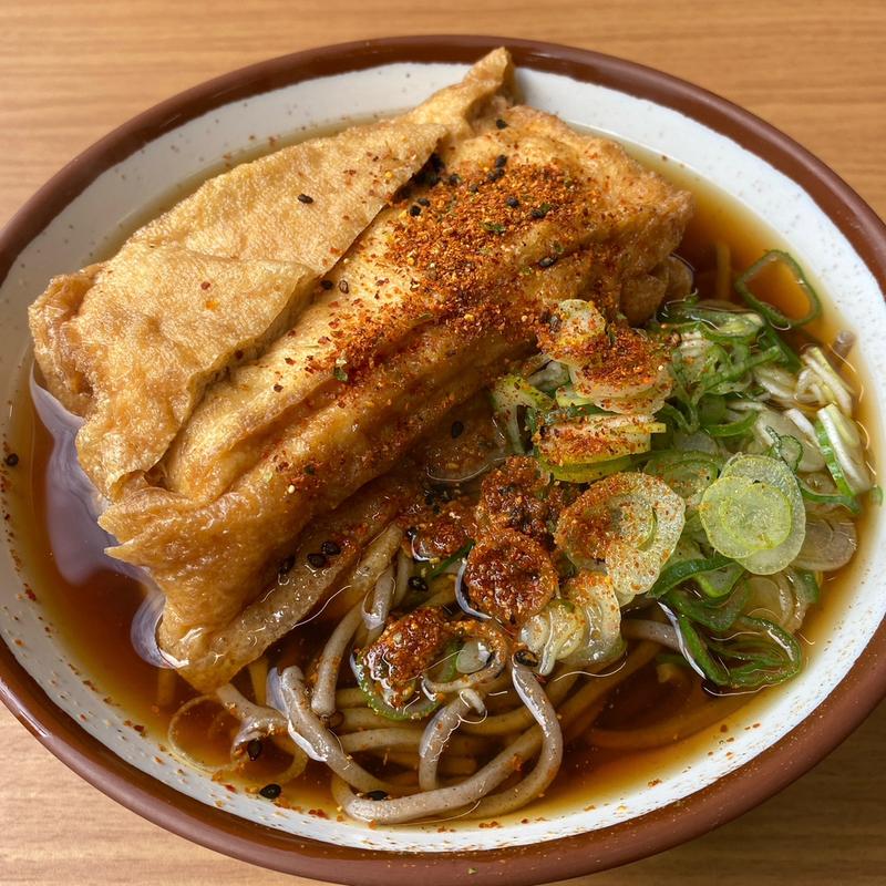 ジャンボ狐そば(中村屋（道の駅 豊栄）)