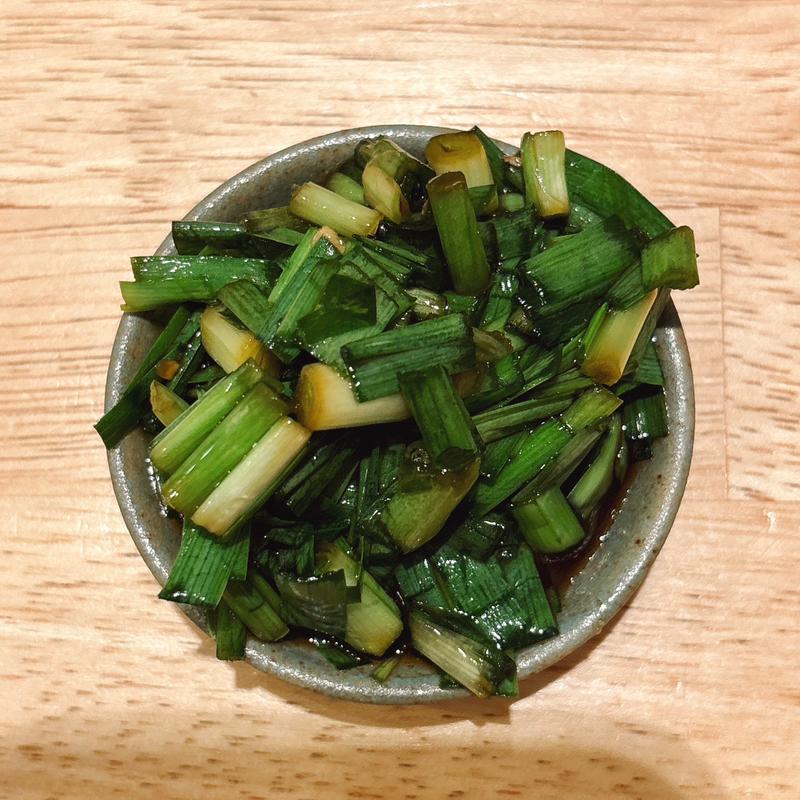 青唐ニラ(だしと麺 遊泳)