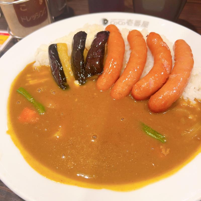 ソーセージ(4本)カレー(CoCo壱番屋 枚方東香里店)