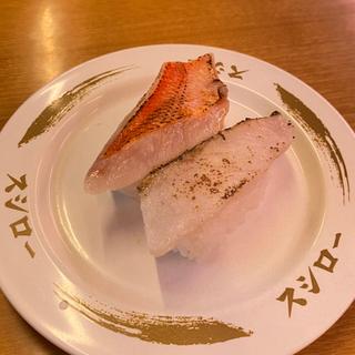 金目鯛と黒ムツの炙り食べ比べ