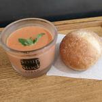 粗ごしトマトの冷たいクリームポタージュ