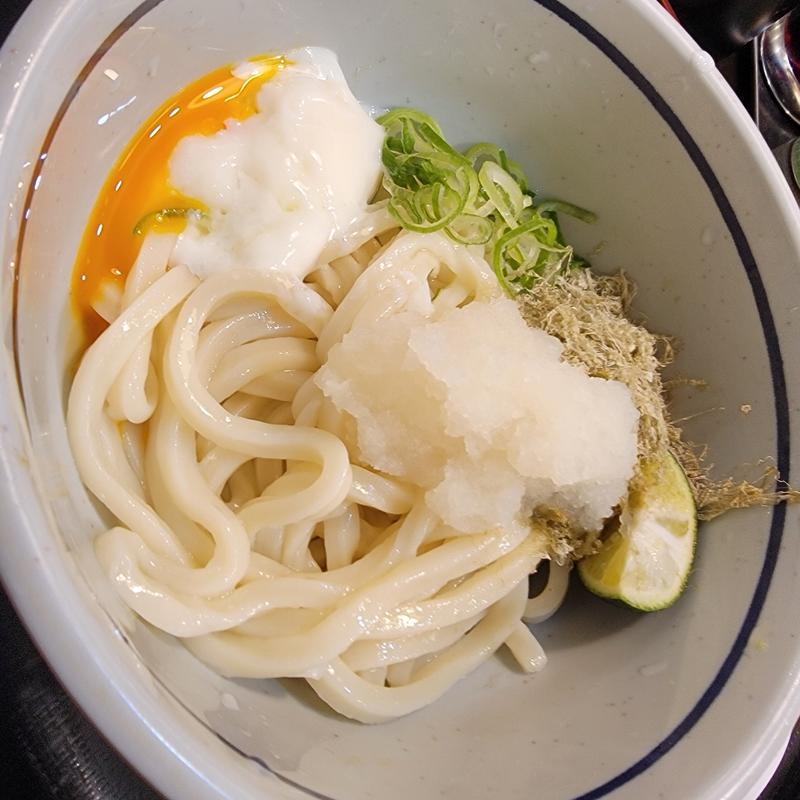 冷並おろし醤油＋とろろ昆布＋温泉卵(おにやんま 新橋店)