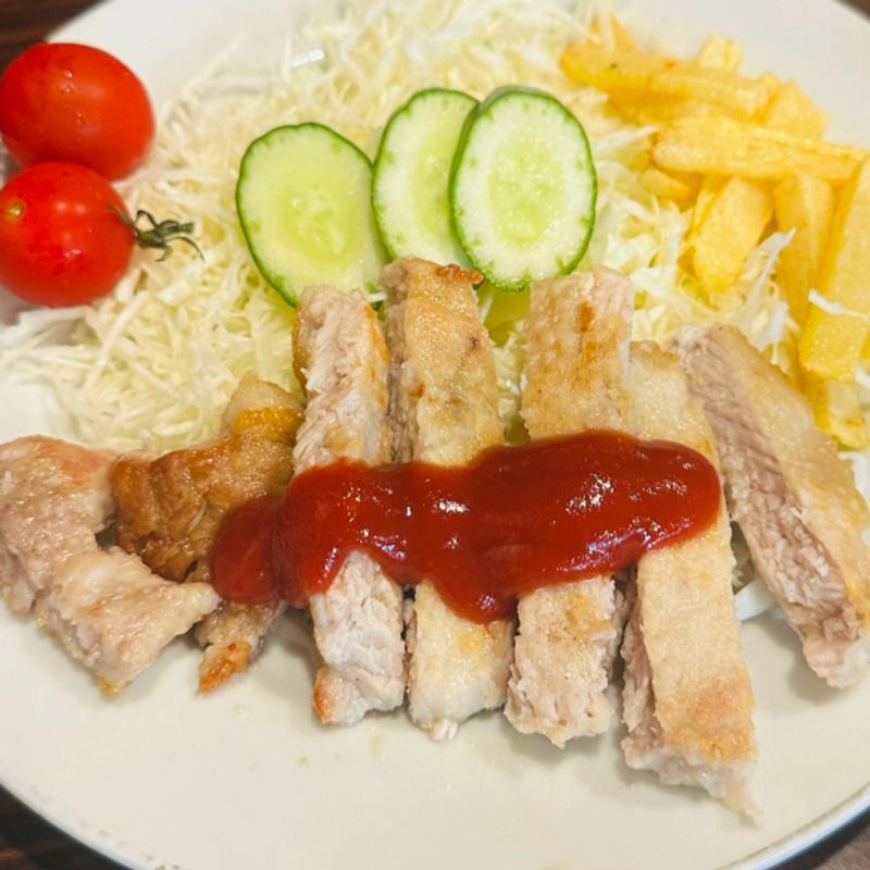 ポークカツ(蕎麦處 朝松庵)