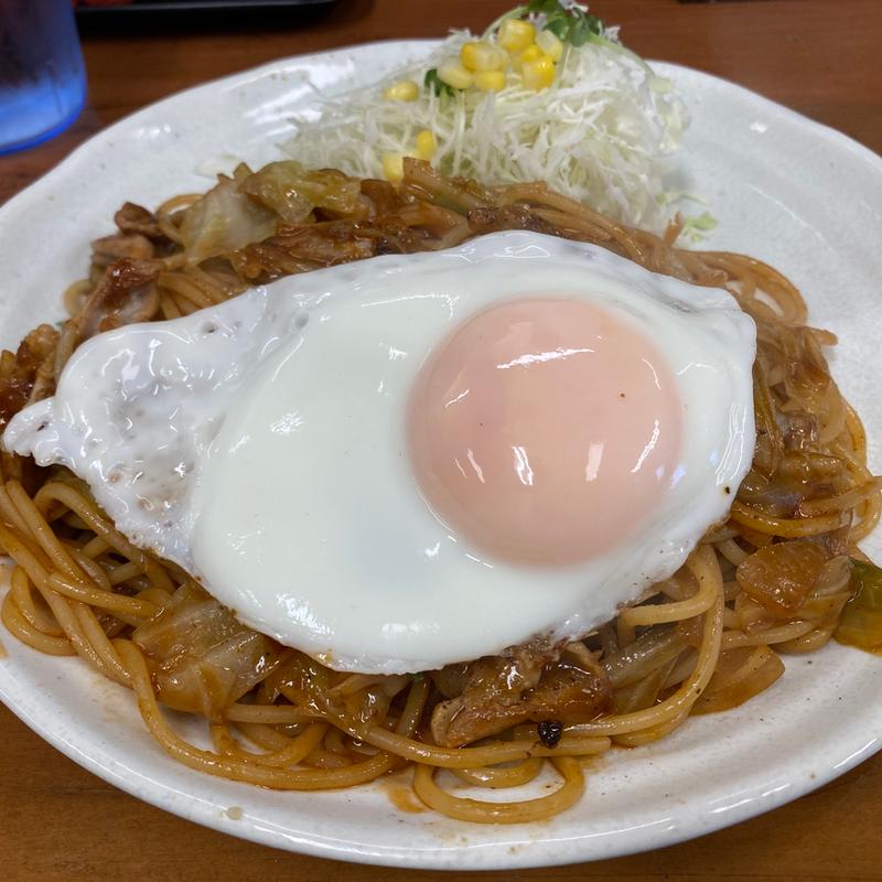 直方焼きスパ(サラダ付)(お好み焼 もすけ)