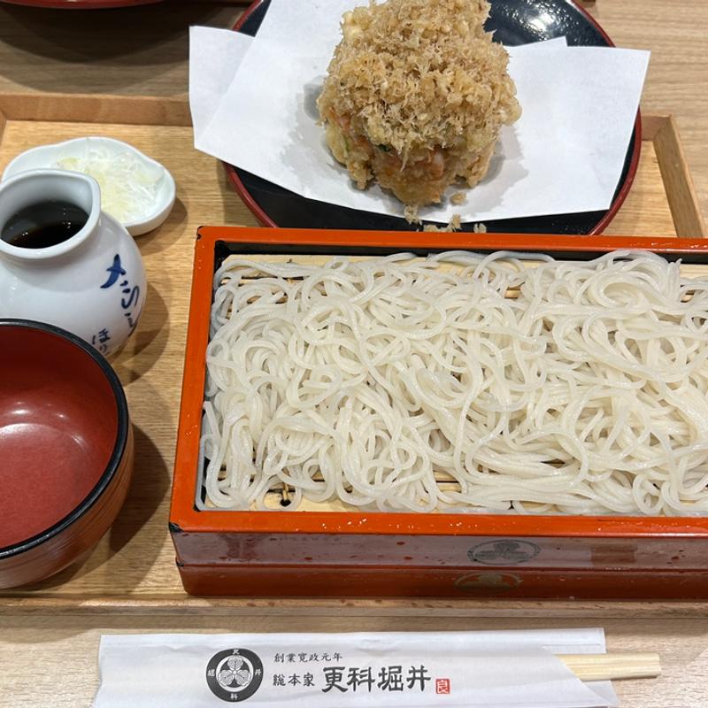 かき揚げ蕎麦大盛り(総本店更科堀井 日本橋高島屋)
