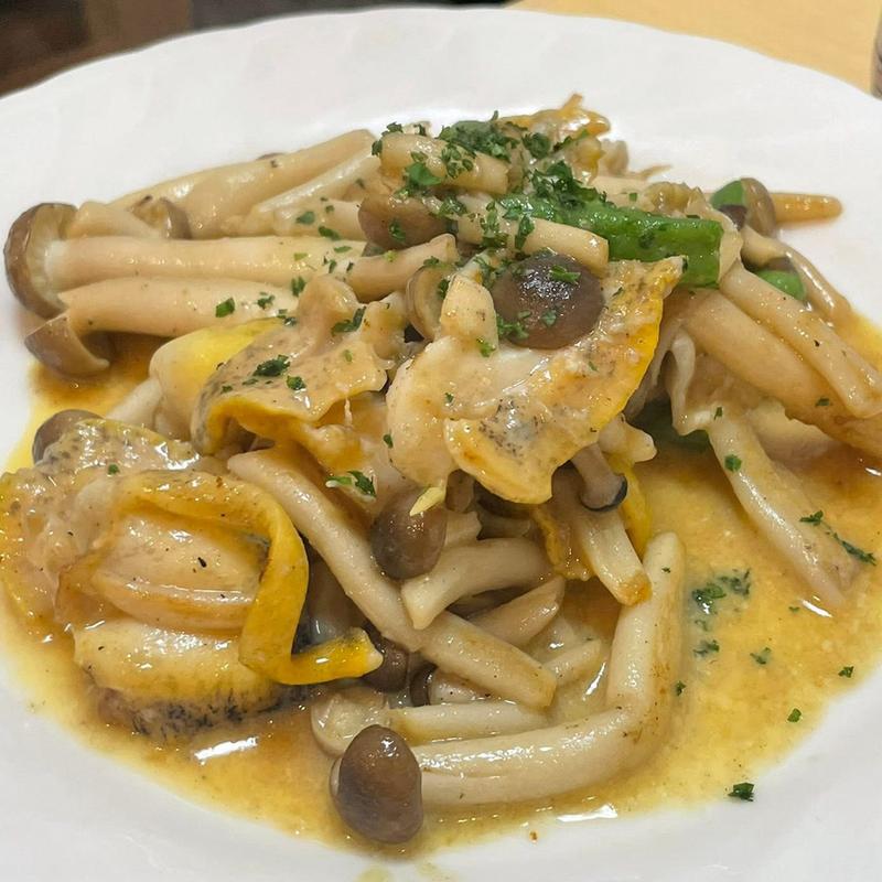 つぶ貝バター焼き(わくい亭)