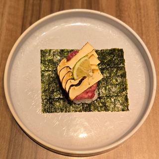 和牛と松茸の手巻き(うしごろ 銀座店)