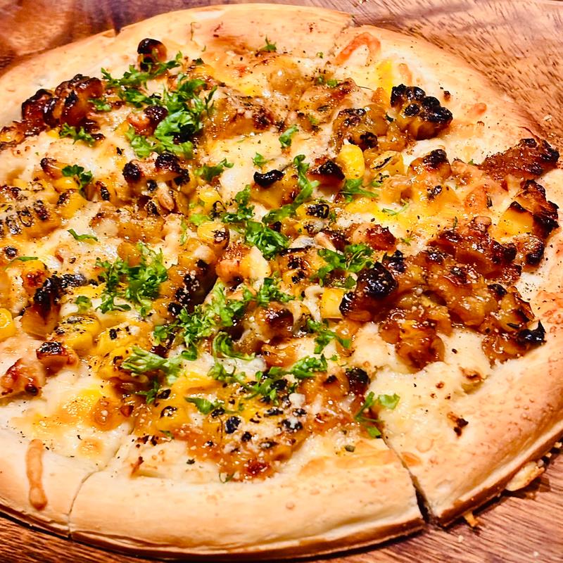 焼きとうもろこしのピザ(ダブルスチル)