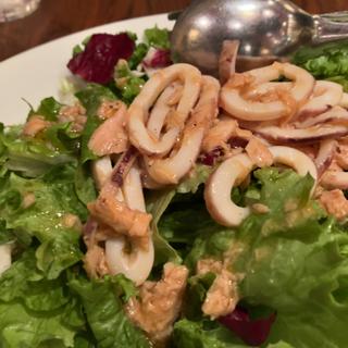 イカとツナのサラダ(カプリチョーザ 小樽店)