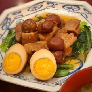 豚肉の梅干煮定食