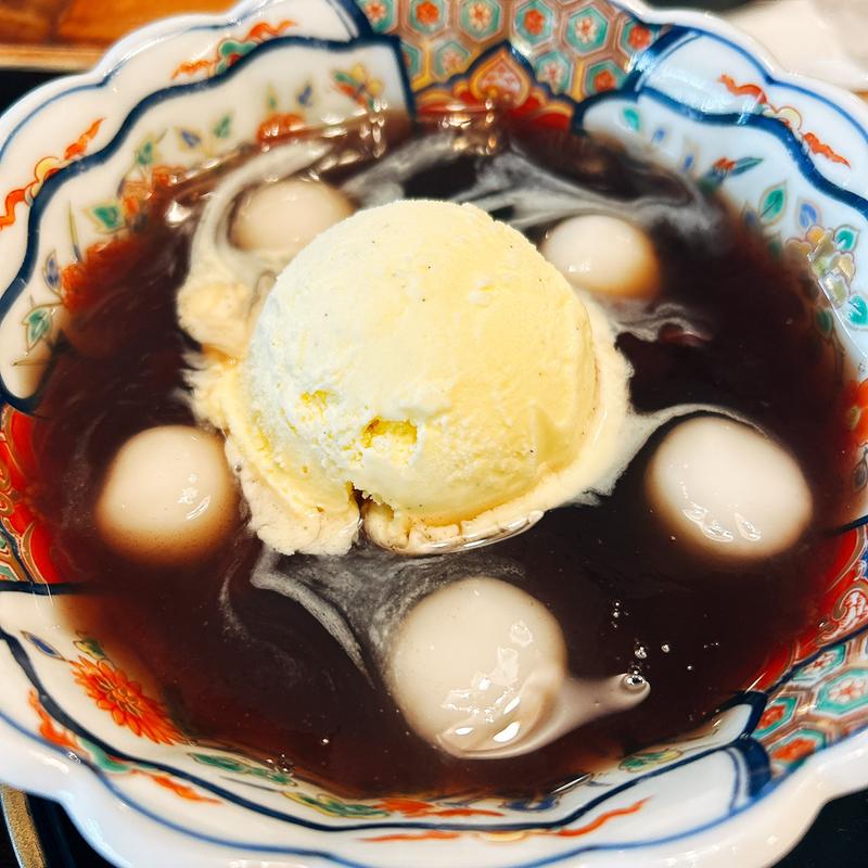 白玉クリームぜんざい(かさの家)