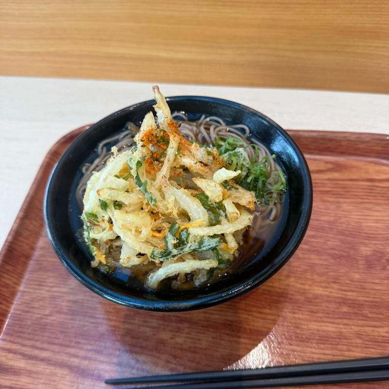 かき揚げそば(自家製麺うどんそば天つるり PaSaR幕張下り店)