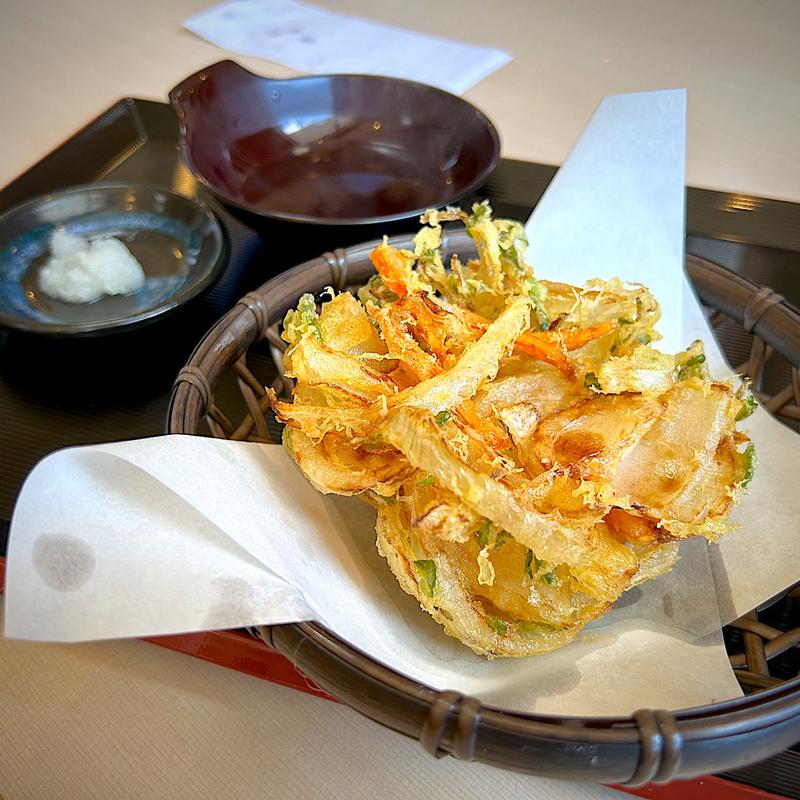 野菜かき揚げ(そば処 蕃山 西多賀店)