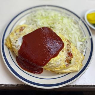 オムライス中