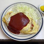 オムライス中