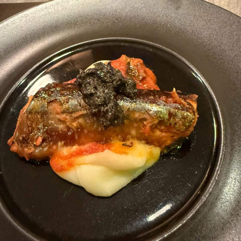 秋刀魚のマリナーラとタプナード(PASTA of LIFE)