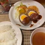 スコッチエッグ(スープ・ライス付)