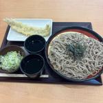 ざる蕎麦特盛とあなご天