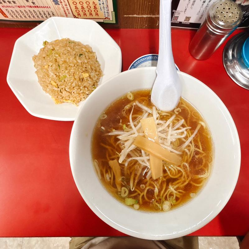 半チャーハン＋ラーメン(中華食堂 尚ちゃん)