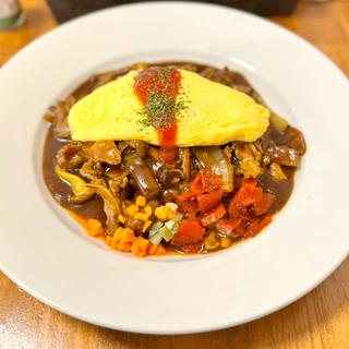 チーズオムレツハヤシライスセット