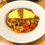 チーズオムレツハヤシライスセット