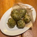 生海苔のゼッポリーニ(揚げピッツァ生地)
