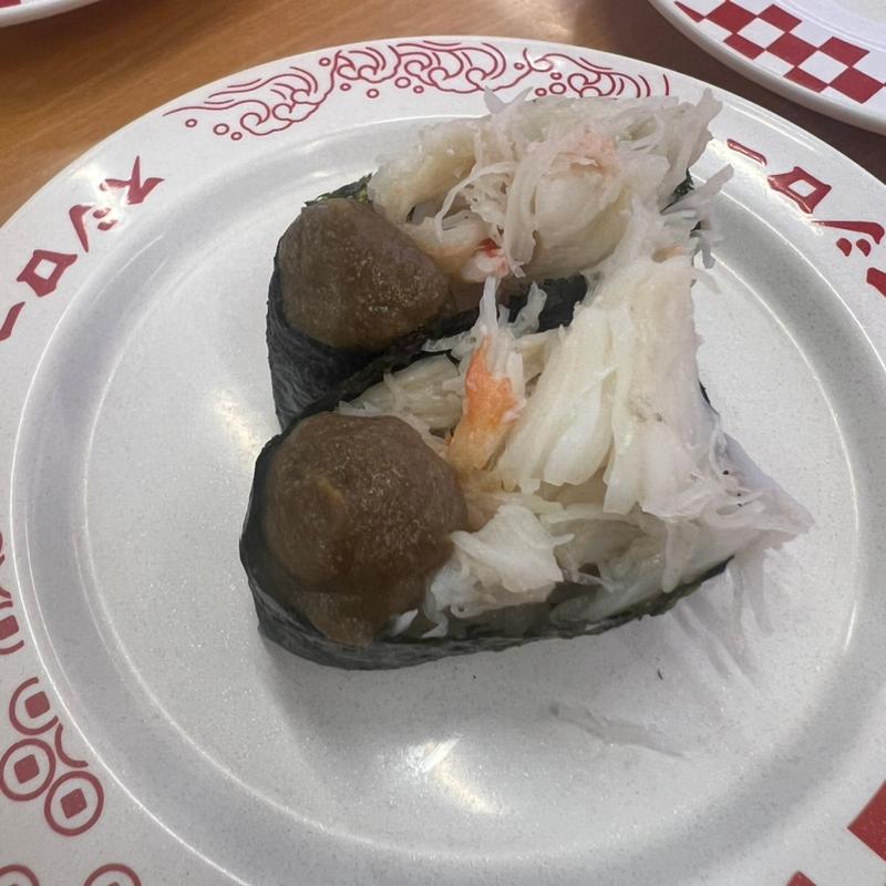 本ずわい蟹軍艦(スシロー 三木店)