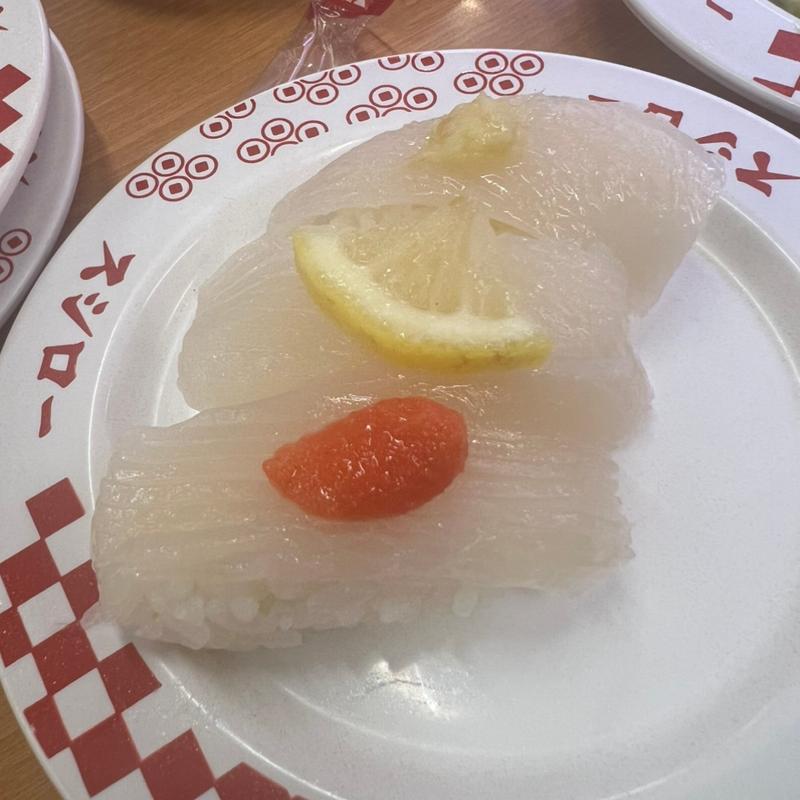 天然いか三貫盛り(スシロー 三木店)