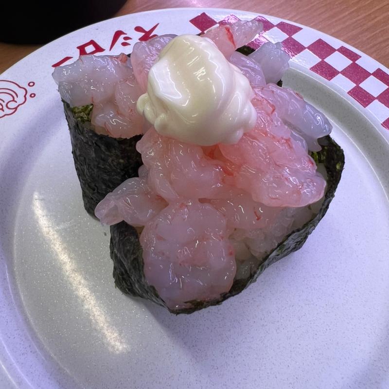 軍艦甘えび(スシロー 三木店)