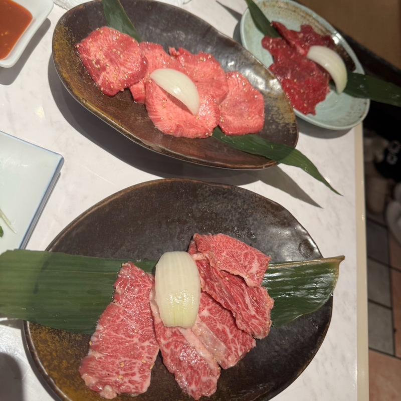 タン塩　塩ロース　塩ハラミ(炭火焼肉味道苑 草加店 )