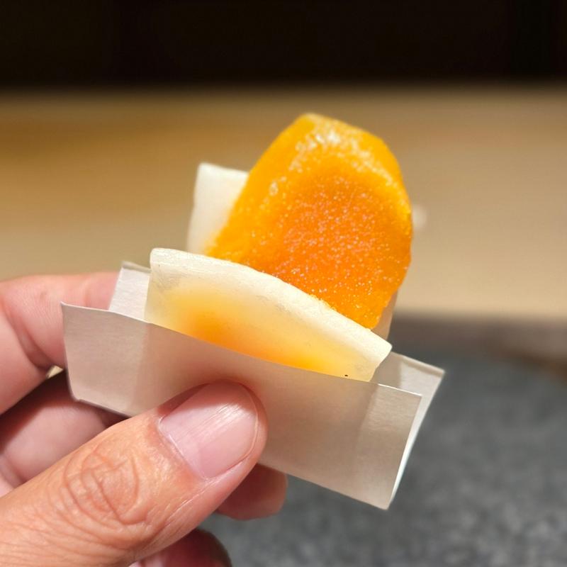 カラスミ餅(鮨 由う)