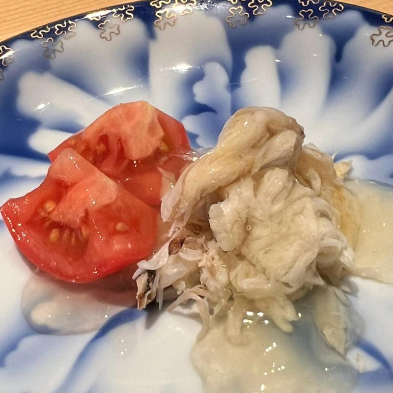 アメーラトマト鳥貝和え(寿し 笙（Hotel 坐樂閑）)