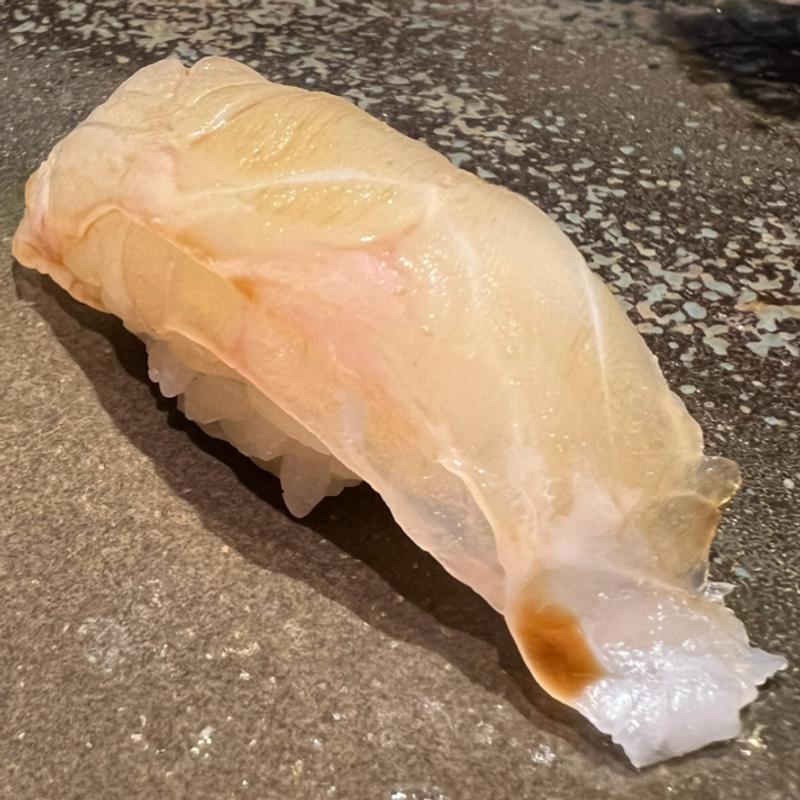 昆布〆平目握り(寿し 笙（Hotel 坐樂閑）)