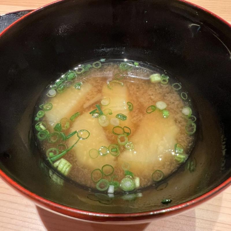 秋野菜の味噌汁(寿し 笙（Hotel 坐樂閑）)