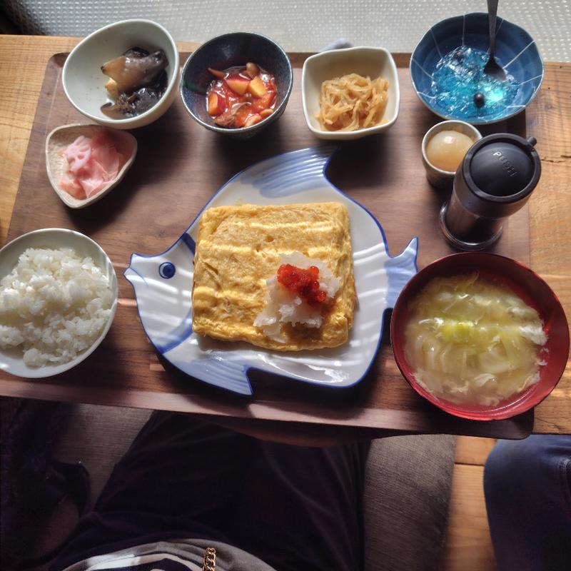 出汁巻き玉子定食(おひさま食堂ひなた家)