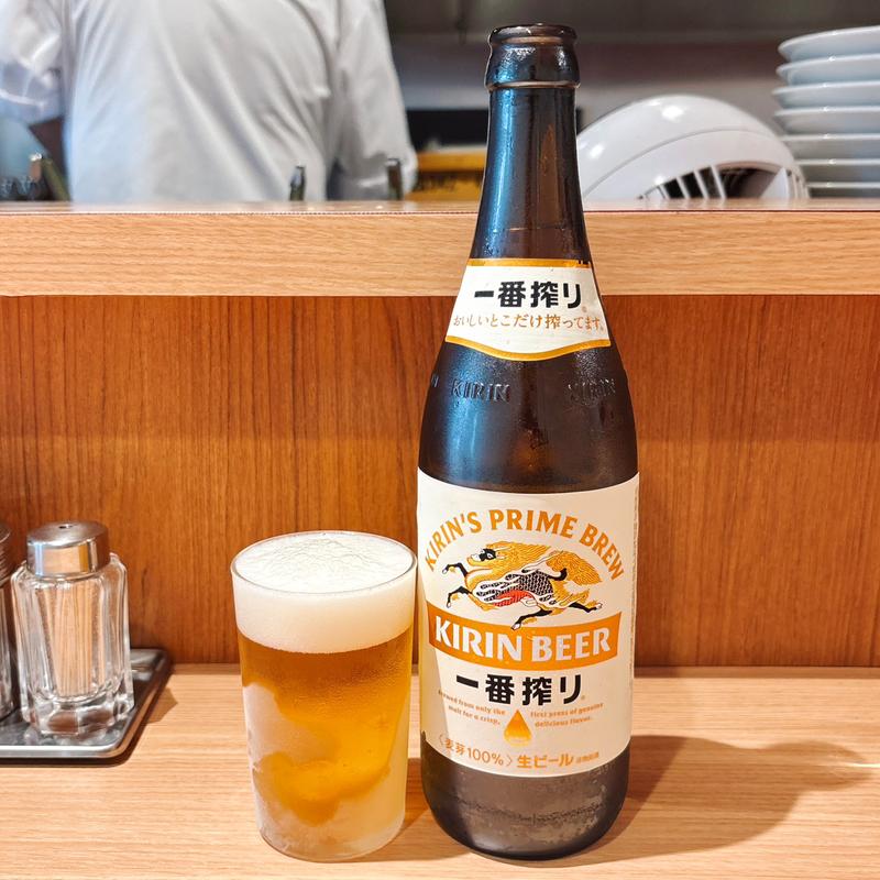 瓶ビール(中華そば やなぎや)