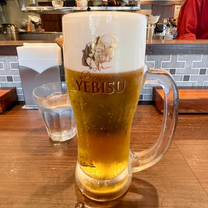 生ビール(支那蕎麦屋 藤花)