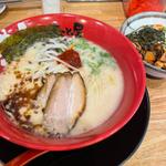 牛白湯ラーメン焼豚丼定食(ラーメンまこと屋 城陽店)
