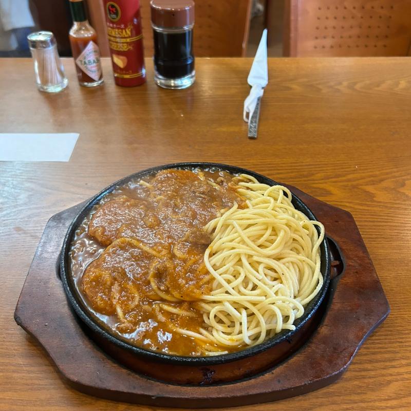 明方ハムスパゲッティ(ファミリー喫茶 フレンド)