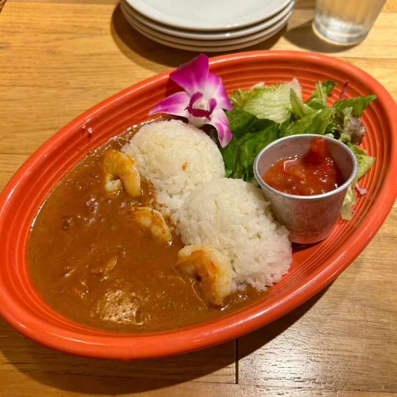 グリルドシュリンプカレー(コナズ珈琲新船橋)