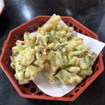 野沢菜漬けの天ぷら(お食事処 やまへい )