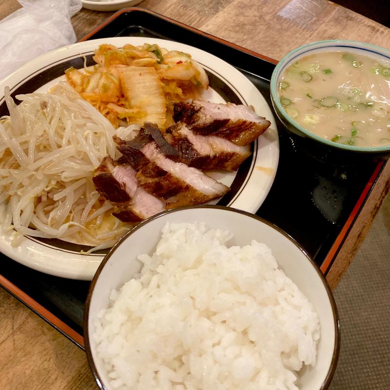 盛合わせ定食(薩摩っ子ラーメン 東天満総本店)
