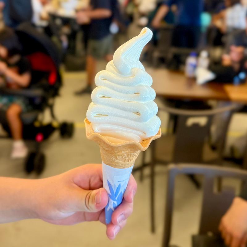 濃厚ミルクソフトクリーム(好きやねん大阪フードコート EAST SIDE)