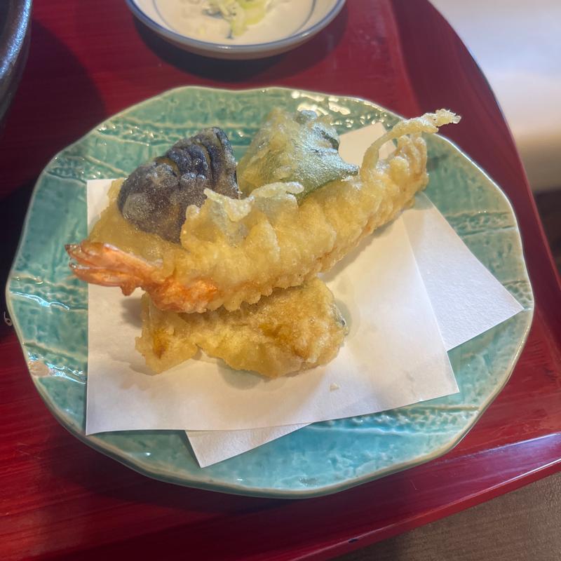 天ぷらセット(燙菜（たっさい）)