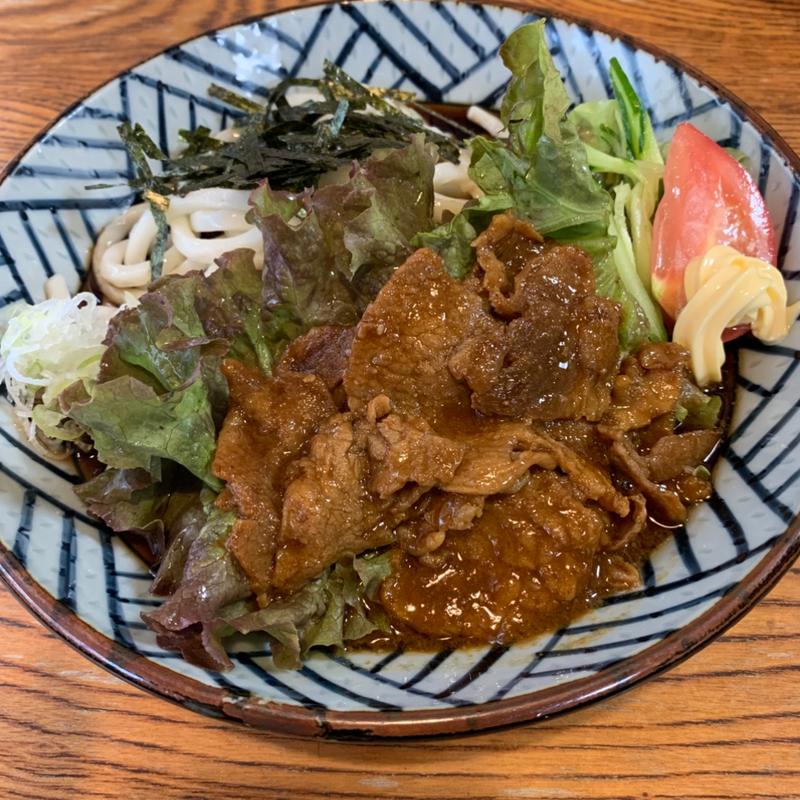 スタミナうどん(中村庵)