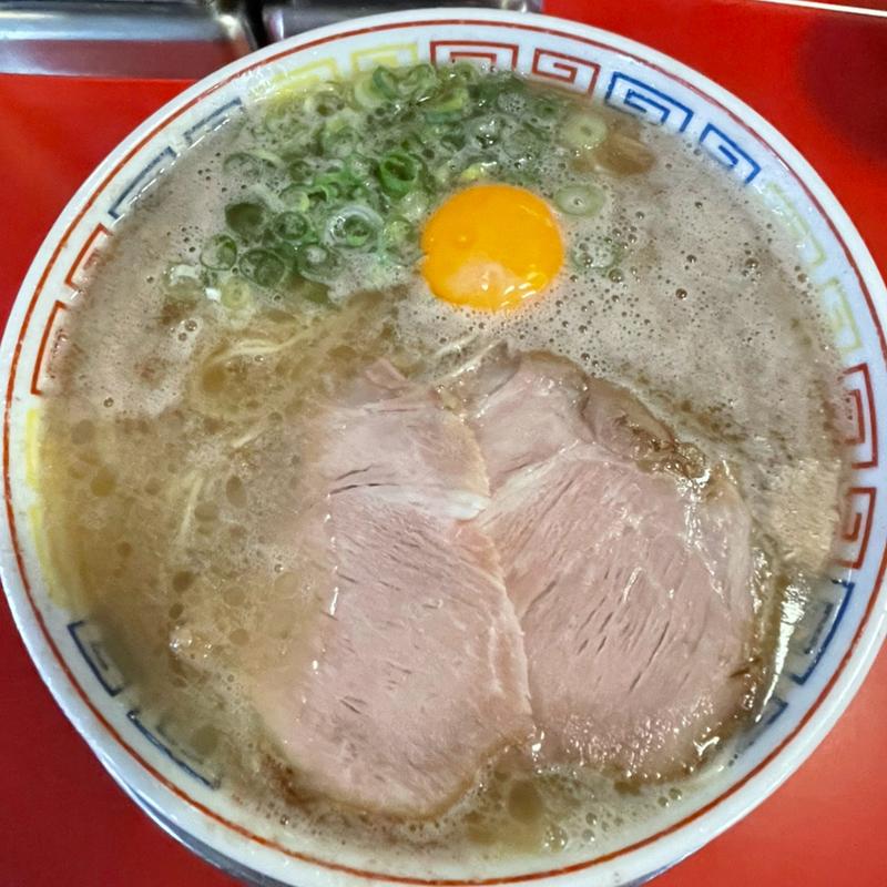 月見ラーメン(博多だるま 総本店)