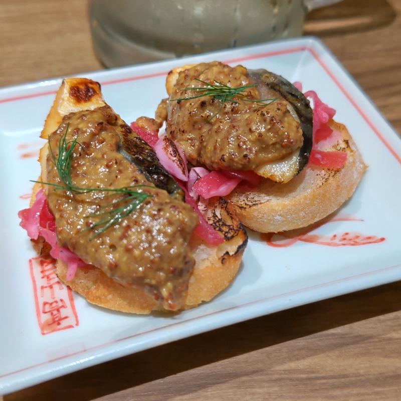 鯖のブルスケッタ(焼鳥 ハレツバメ 横浜鶴屋町店)