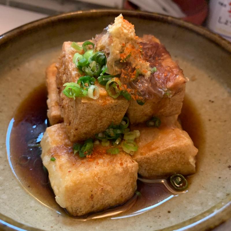 揚げ出汁豆腐(ほそぼそ亭)