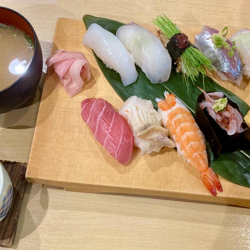 板長おすすめ握り(第二ひさご寿司)